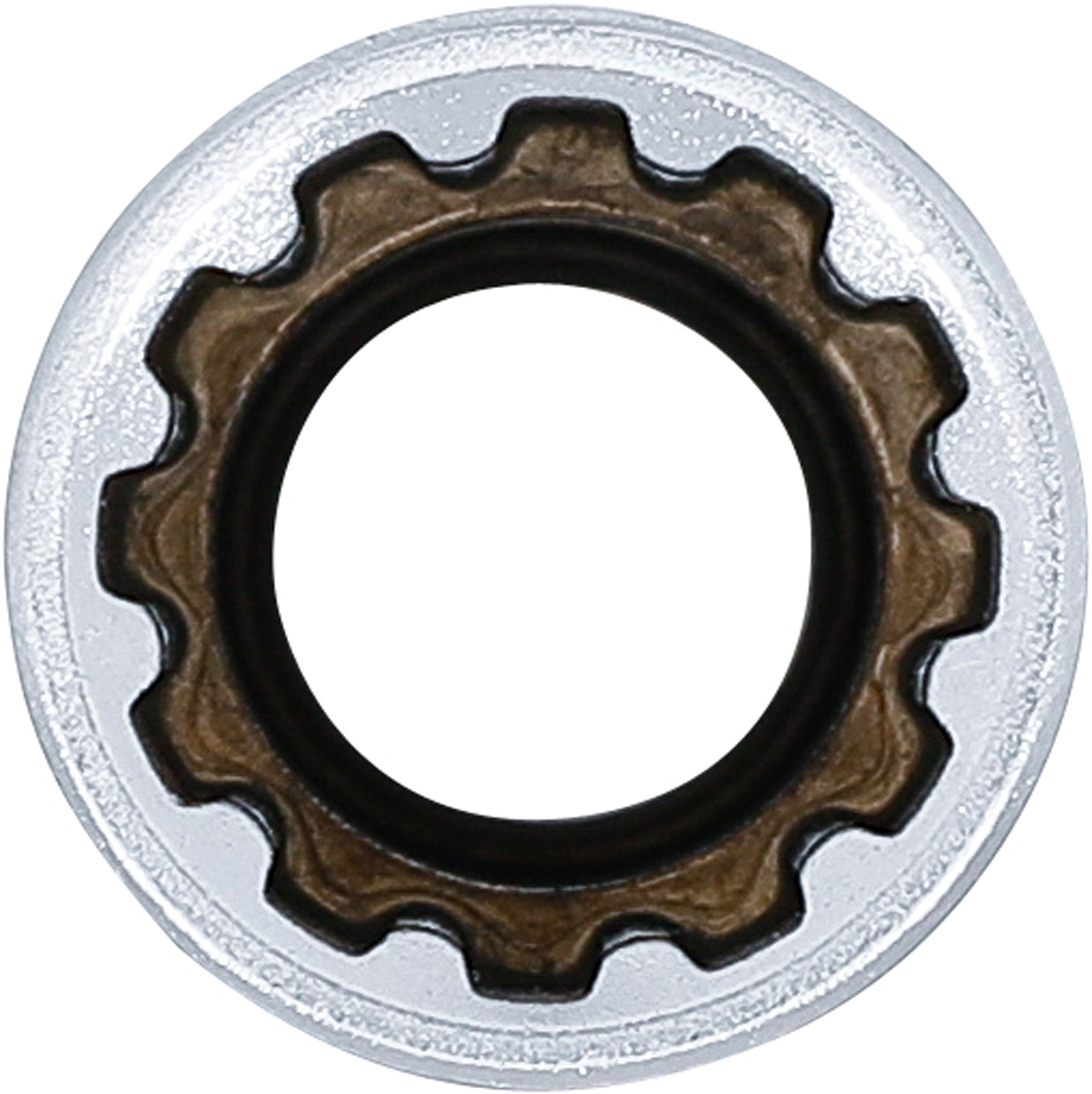 BGS Steckschlüssel-Einsatz Gear Lock, tief | Antrieb Innenvierkant 12,5 mm (1/2") | SW 15 mm